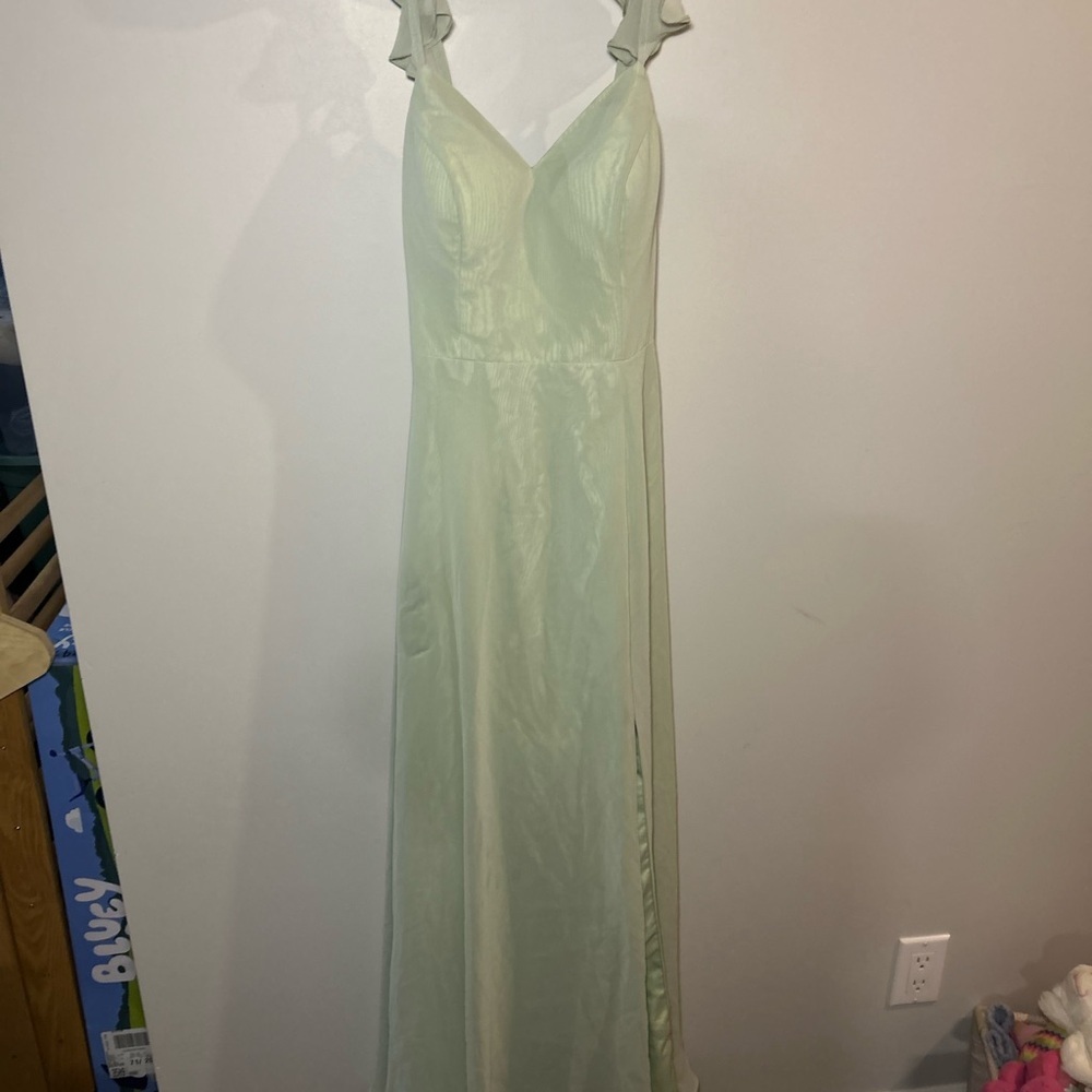 Azazie Elegant Cream Maxi Dress